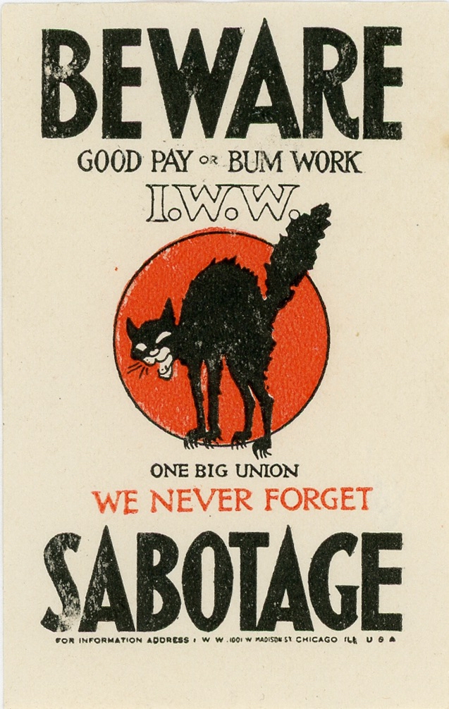 Silent agitator issued by Industrial Workers of the World: One Big Union  - Pacific Northwest Historical Documents Collection - University of  Washington Digital Collections